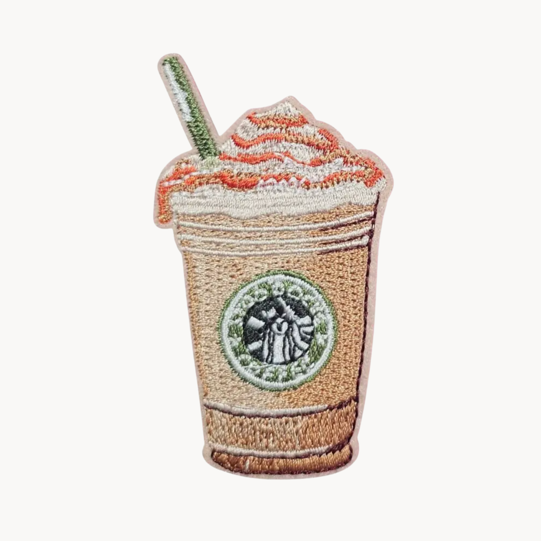 Coffee Latte Iron On Patch