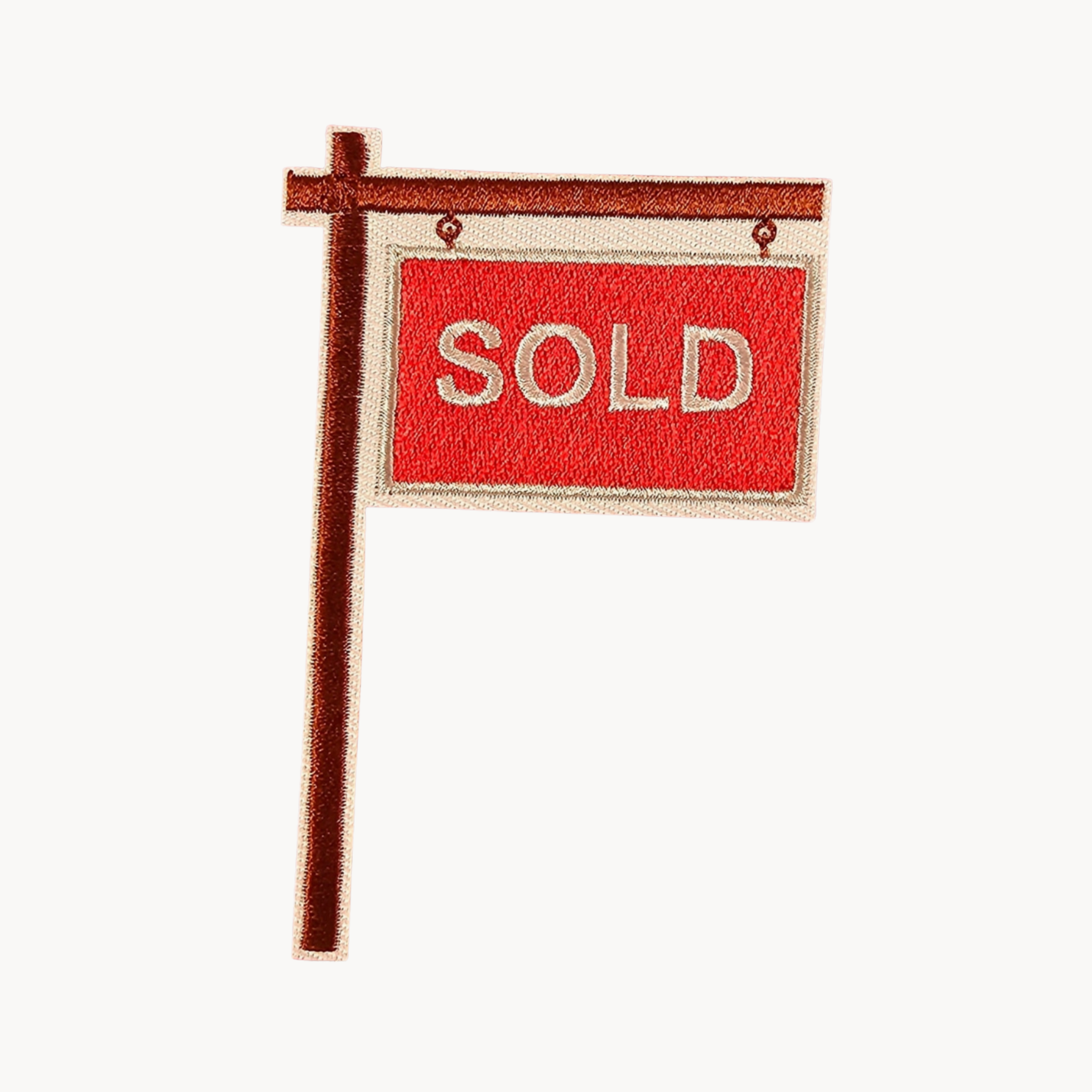 Sold Yard Sign Iron On Patch