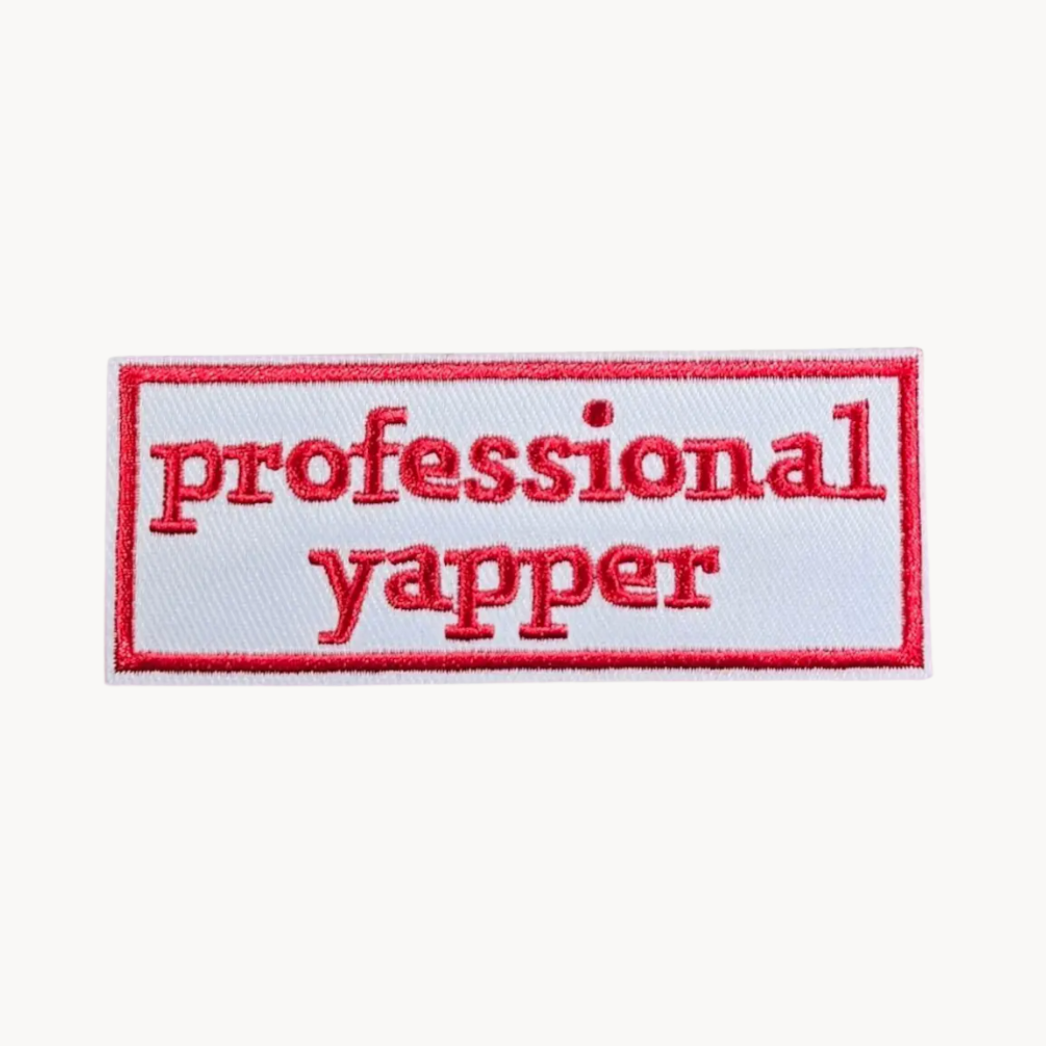 Professional Yapper Iron On Patch
